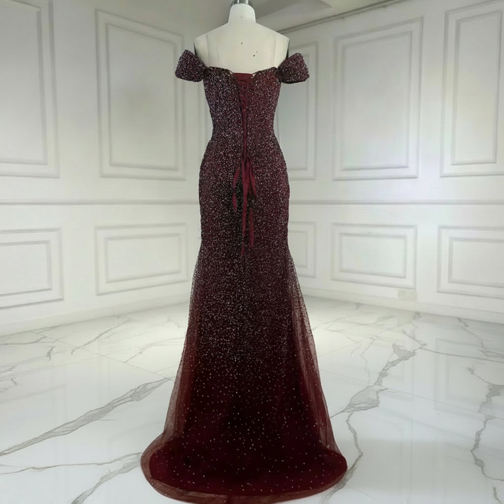 Burgundy Royale Gown