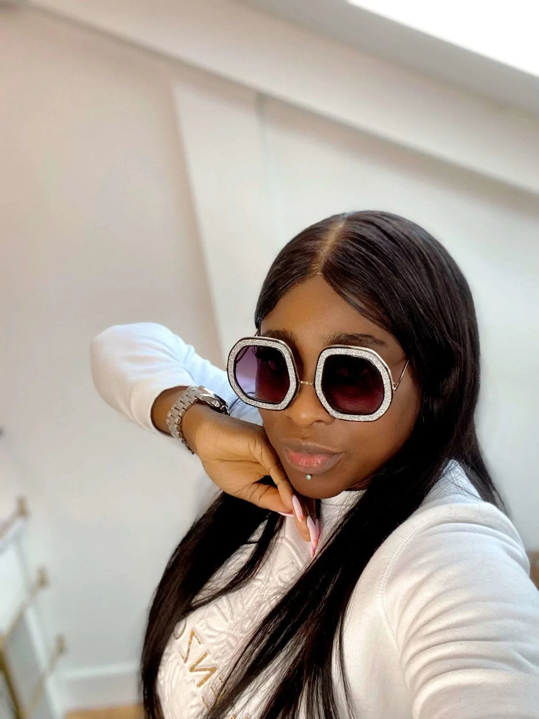 Fashion Hexagon sunglasses