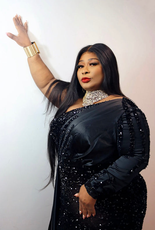 Sequin Velvet One Shoulder Party Dress