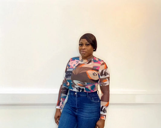 Picture bodysuit print