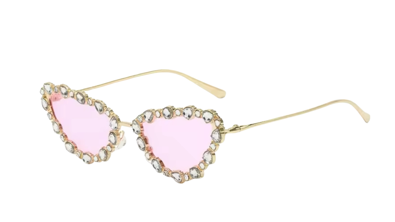 Crystal Cat Eye Sunglasses
