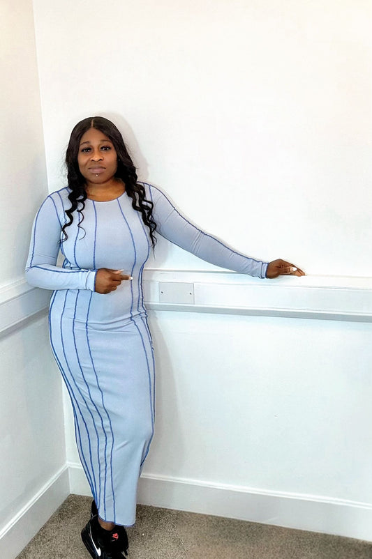 Elegant long fitted dress