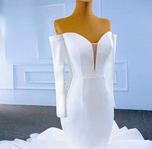 Bridal puffy flower shape