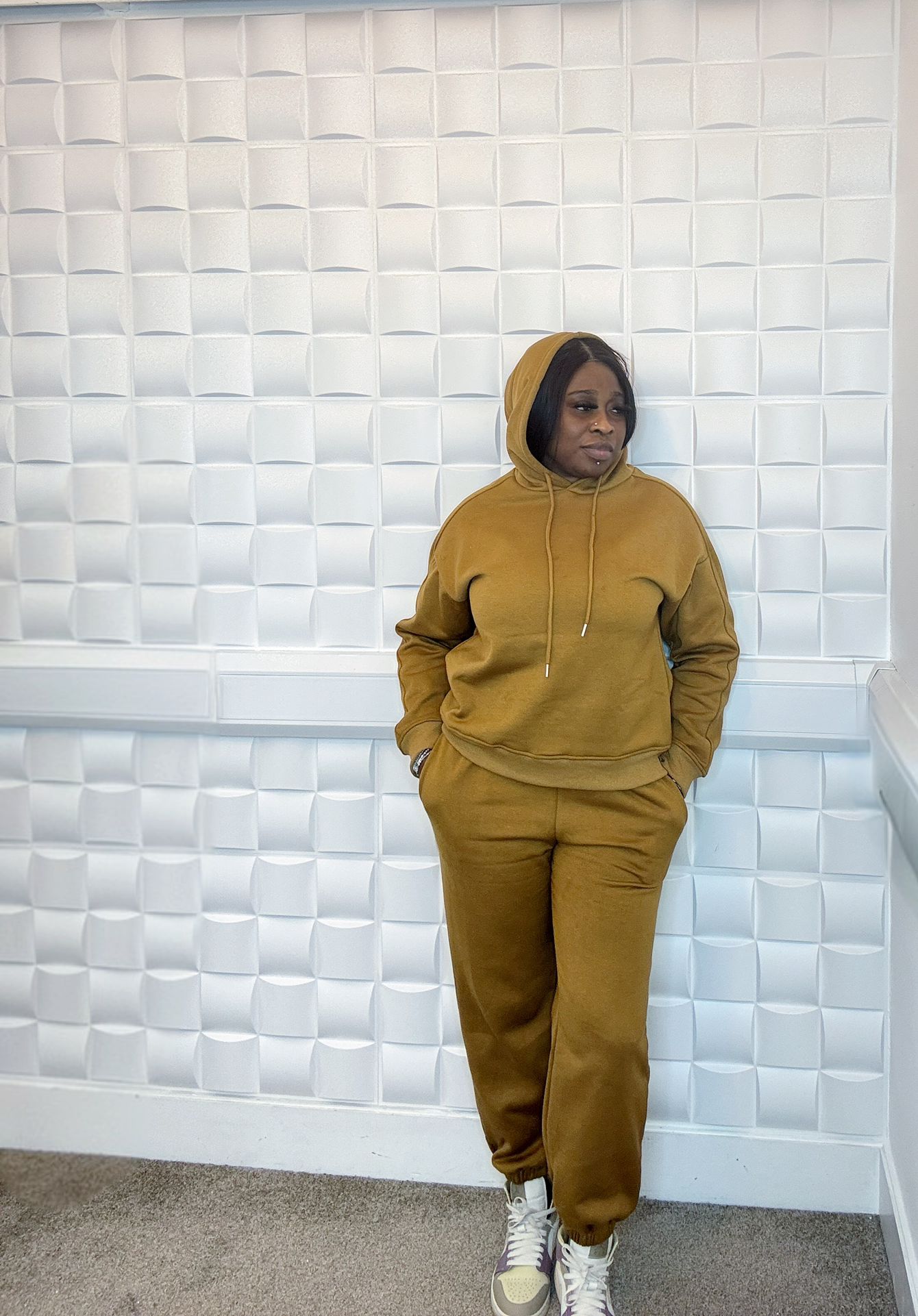 Hooded soft tracksuit