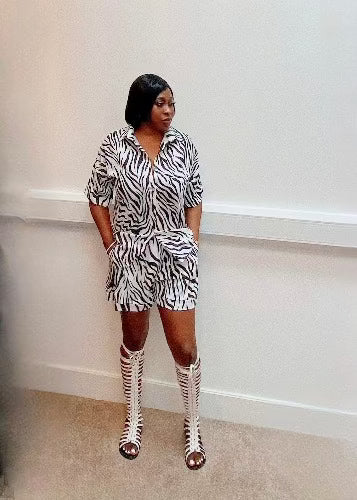 Zebra print set