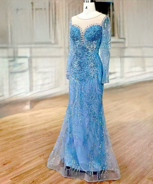 Beaded elegant pearl party dress - dressupaccessories