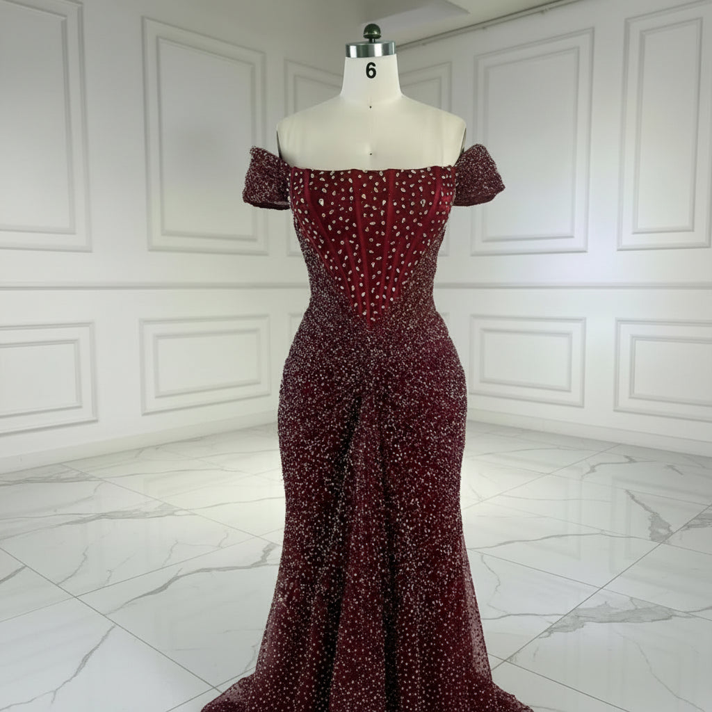 Burgundy Royale Gown