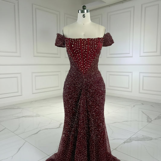 Burgundy Royale Gown