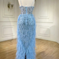 Aurelia Luxury Feathers Beading Formal/Evening Dress dressupaccessories