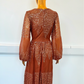 Hollow Bridesmaid Long Sleeve Evening Dress