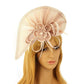 Flower Feather fascinator - dressupaccessoriesP0876S