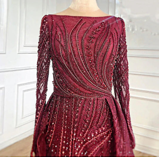 Front beaded mermaid dress
