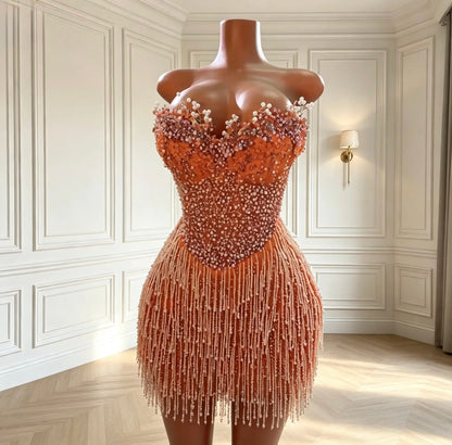 The Opulent Pearl Sheath Dress