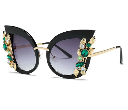 Flower-stone Oversized sunglasses