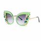 Flower-stone Oversized sunglasses