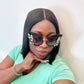 Flower-stone Oversized sunglasses