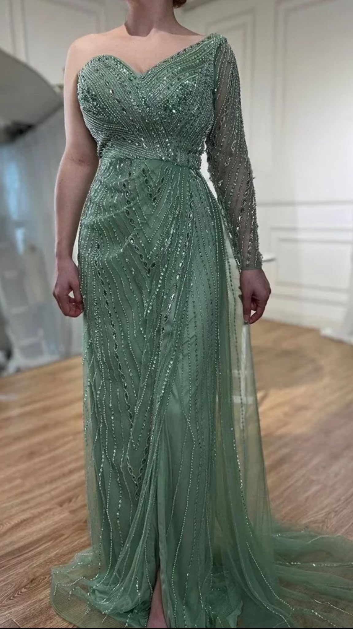 Light green Evening Dress/Gown dressupaccessories