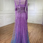 Lilac embellish sequin dress dressupaccessories