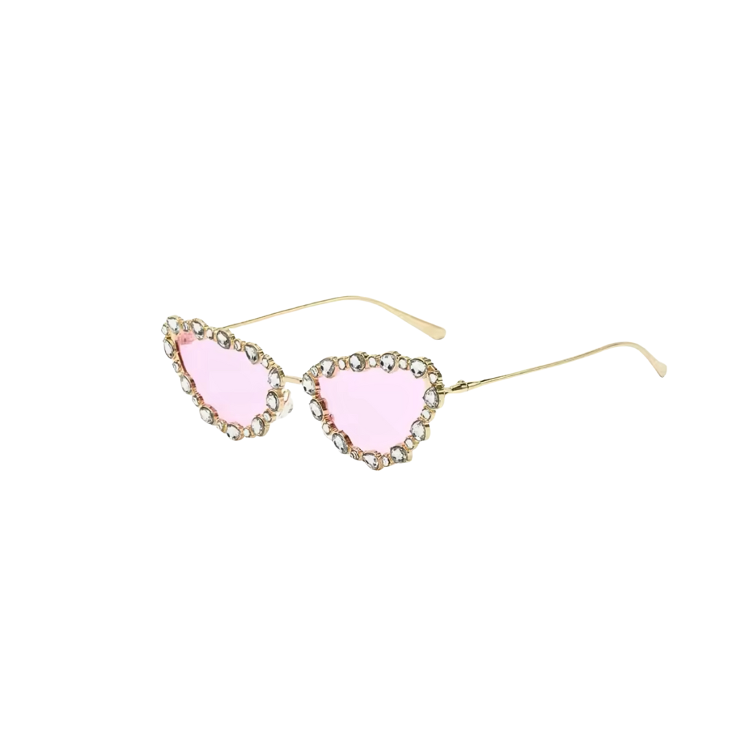 Crystal Cat Eye Sunglasses