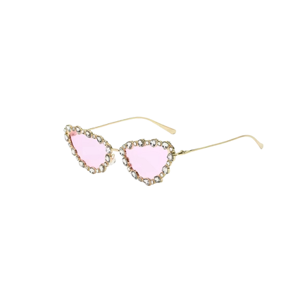 Crystal Cat Eye Sunglasses