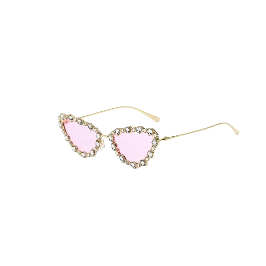 Crystal Cat Eye Sunglasses