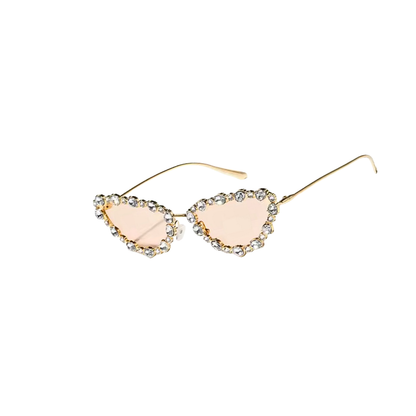 Crystal Cat Eye Sunglasses