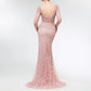 Peach beaded ONeck Maxidress dressupaccessories