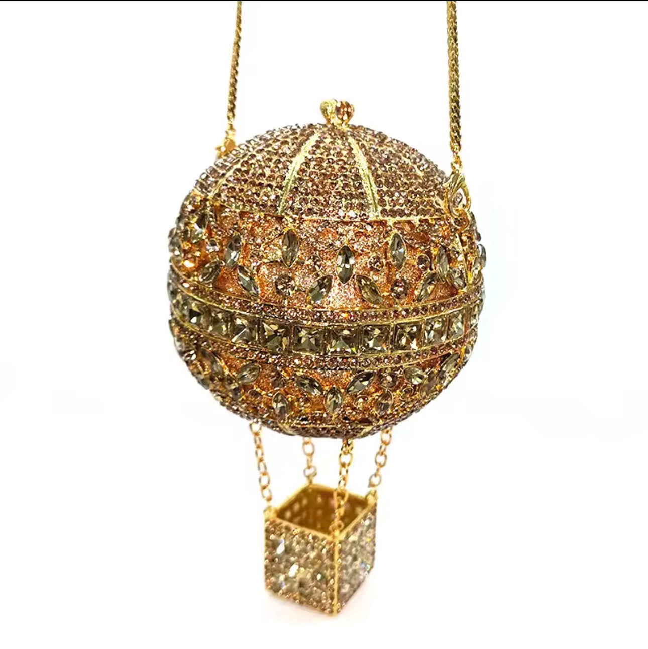 Air Balloon Crystal Evening Bag