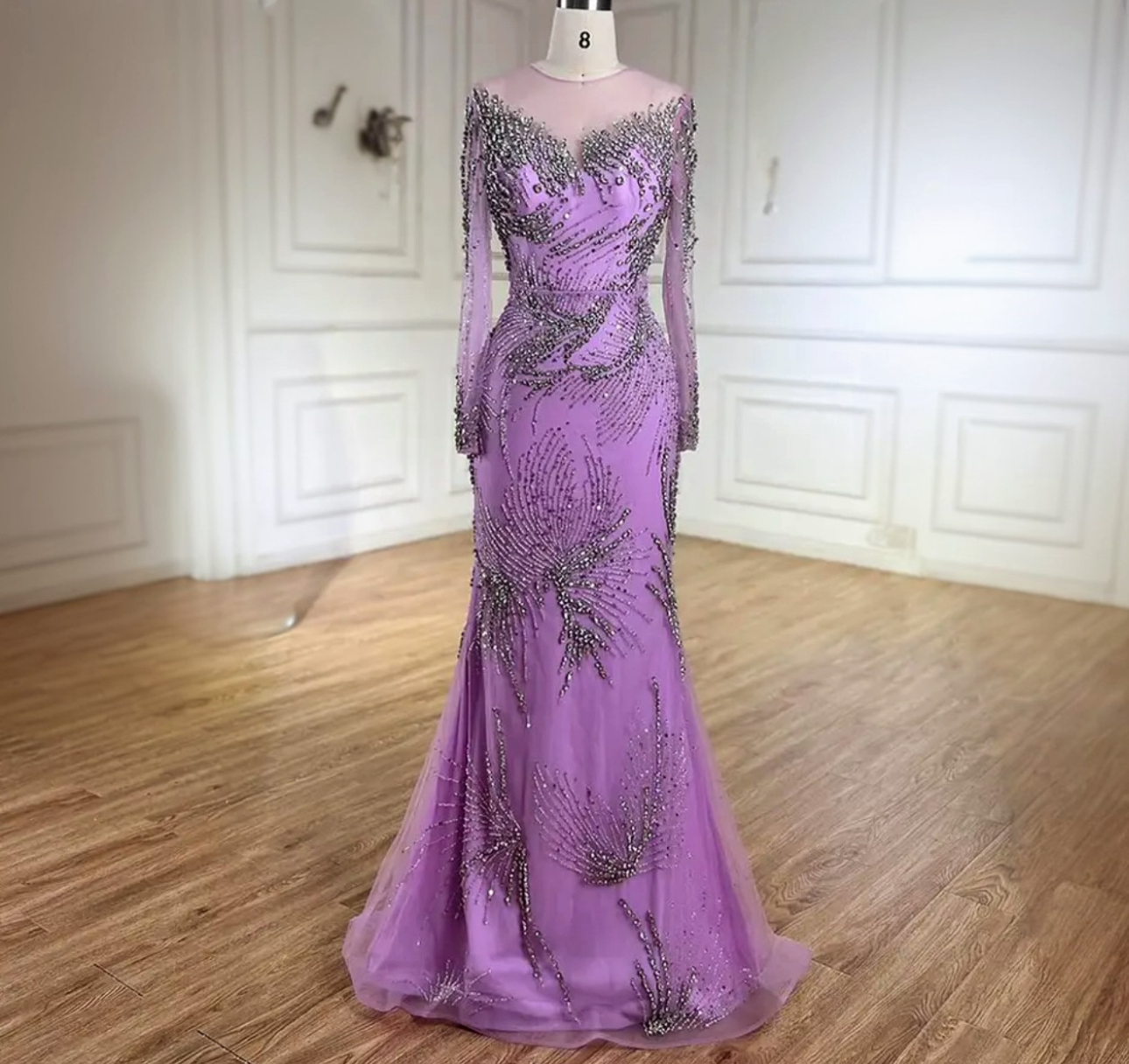 Purple Elegant Mermaid Evening Dress