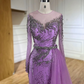 Purple Elegant Mermaid Evening Dress