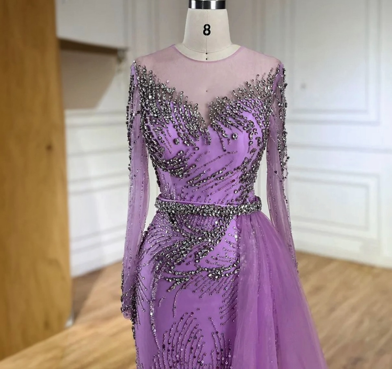 Purple Elegant Mermaid Evening Dress