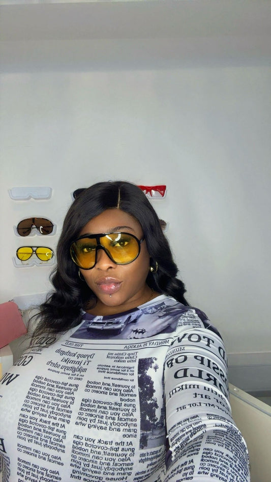 Oversized Flat Top Sunglasses