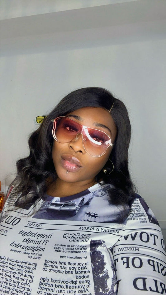 Oversized Retro Frame Glasses