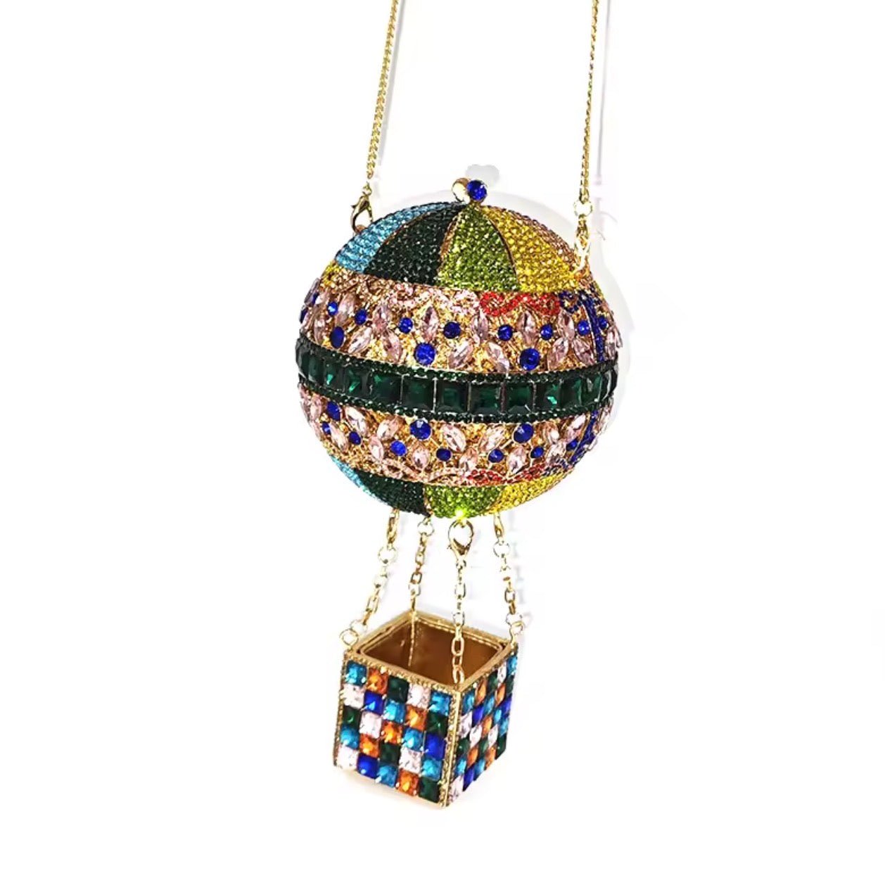 Air Balloon Crystal Evening Bag - dressupaccessories