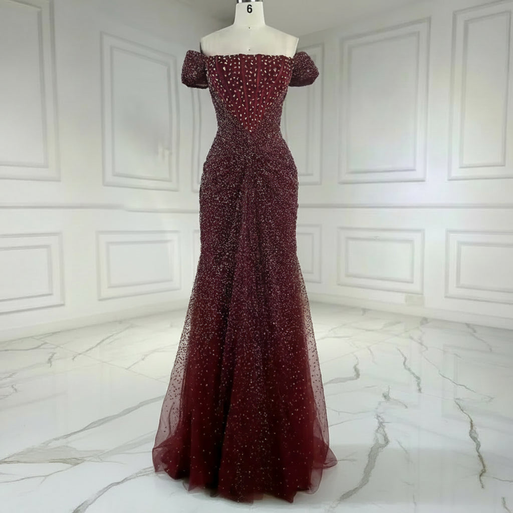 Burgundy Royale Gown