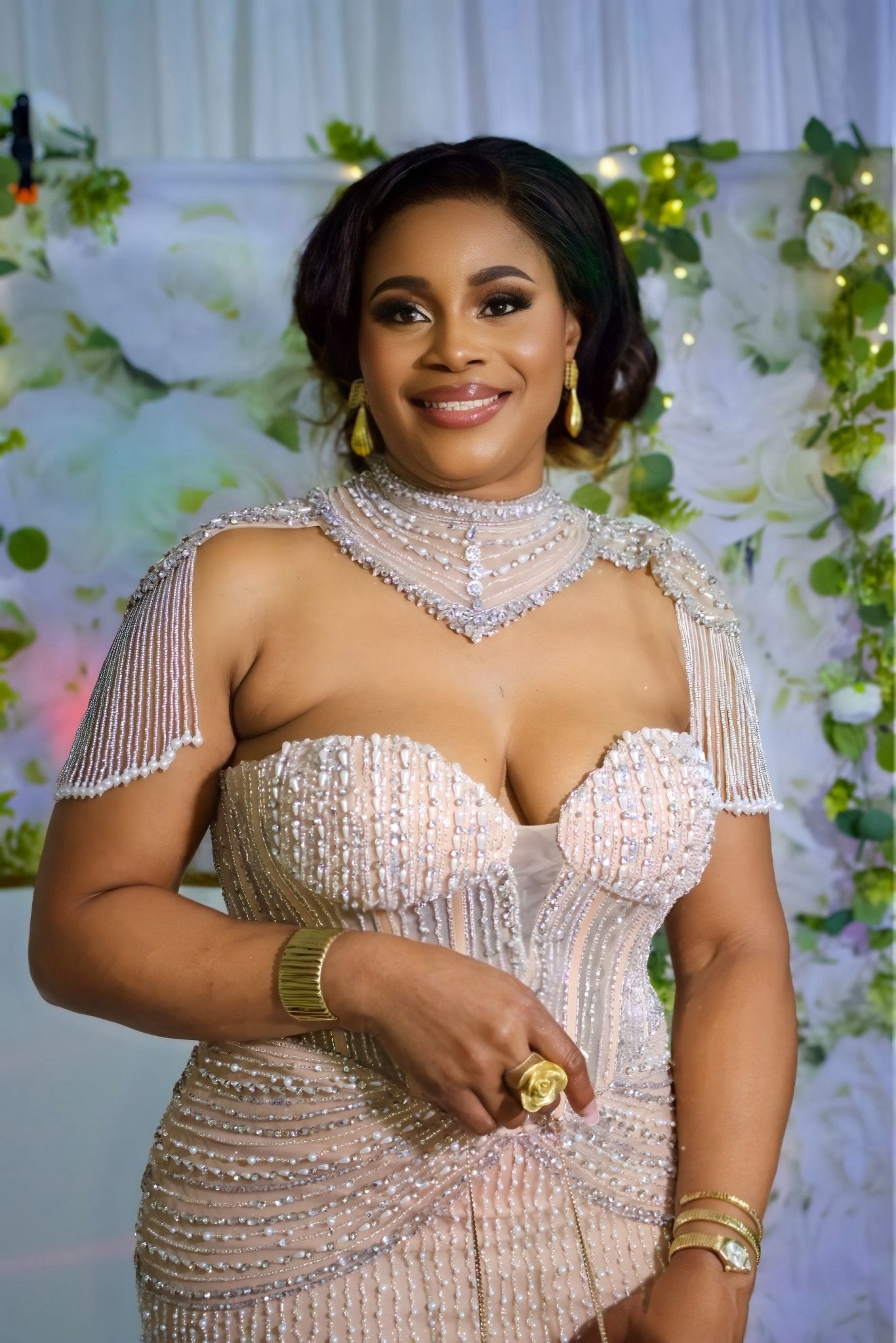 crystal and pearl embellishments dress - dressupaccessories
