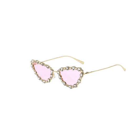 Crystal Cat Eye Sunglasses - dressupaccessories