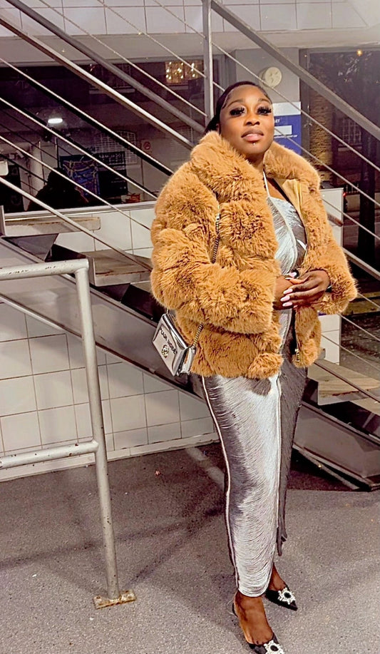 Faux Fur Coat - dressupaccessories