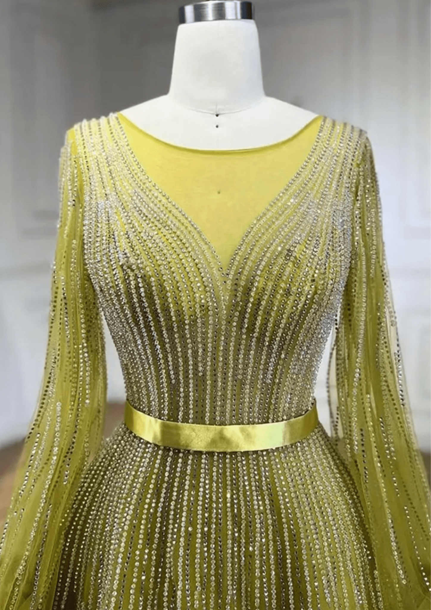 Gold Formal Evening Dress - dressupaccessories