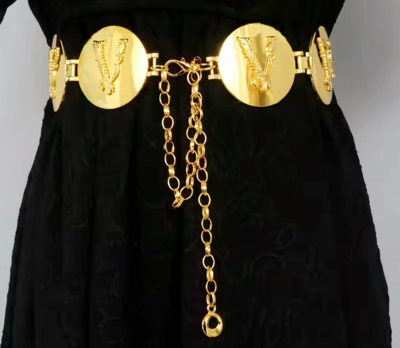 Gold/Silver Beaded One Size Waistbelt - dressupaccessories