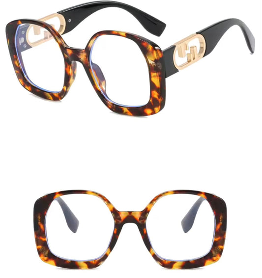 Oversized clear fashion Square glasses - dressupaccessoriesDRESS013