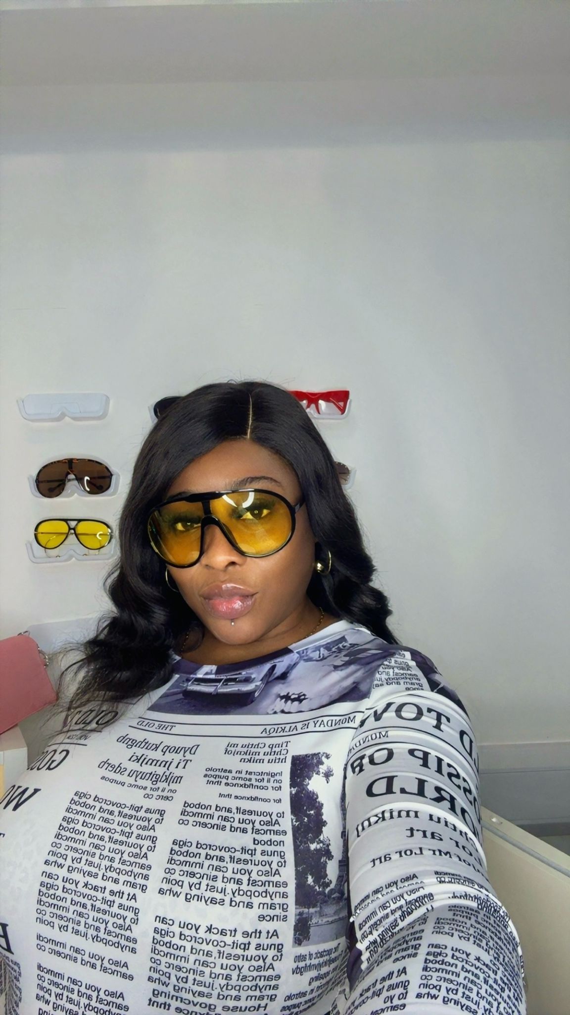 Oversized Flat Top Sunglasses - dressupaccessories