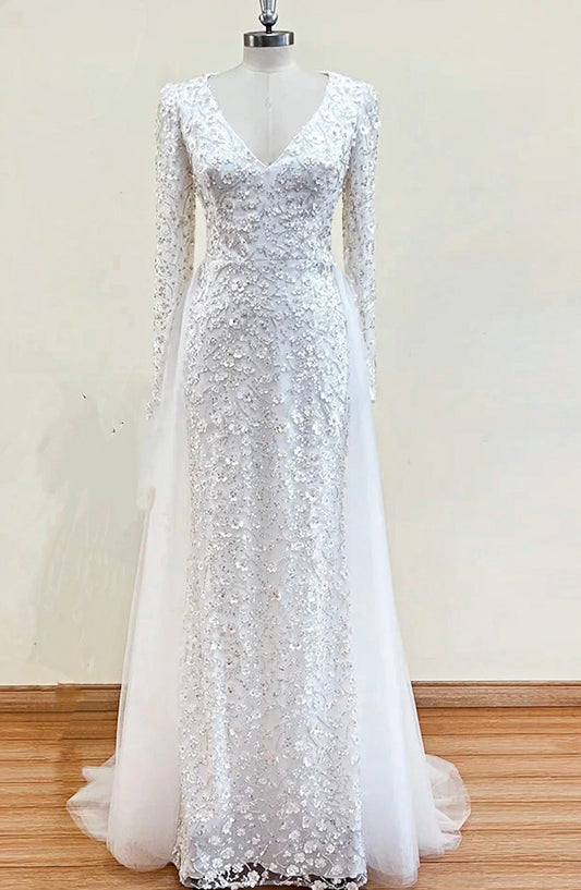 Sequin wedding Dress - dressupaccessories