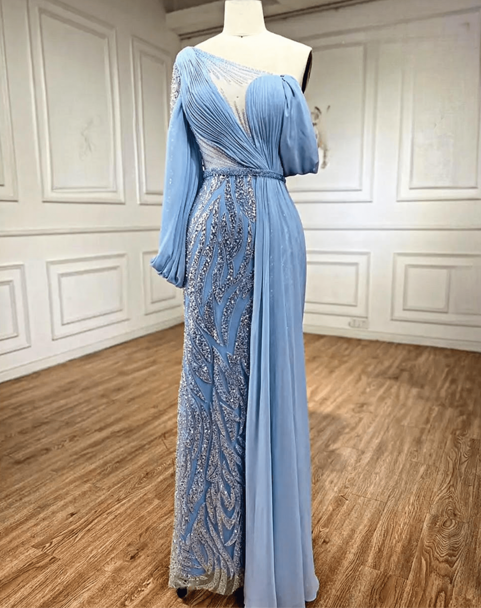 Embellished Drop Shoulder Dress- dressupaccessories